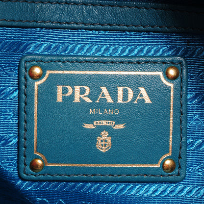 Prada Soft Calf Shopping Tote Turchese 7 of 10