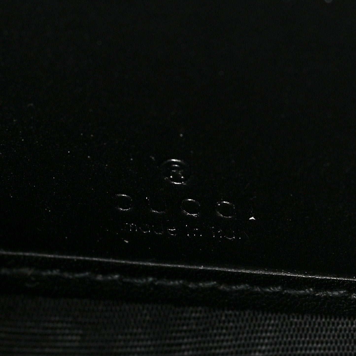 Guccissima Signature Zip Around Wallet Black