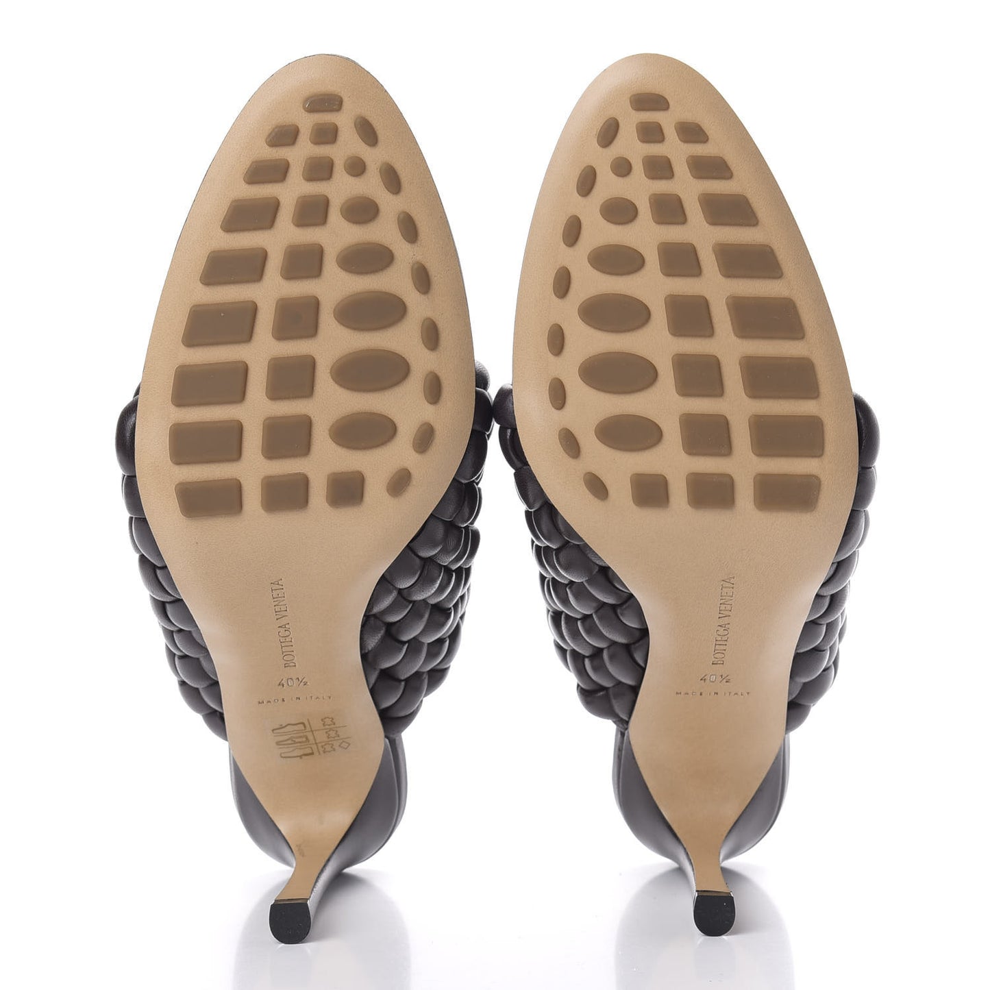 Nappa Padded Intreccio The Curve Sandals 40.5 Black