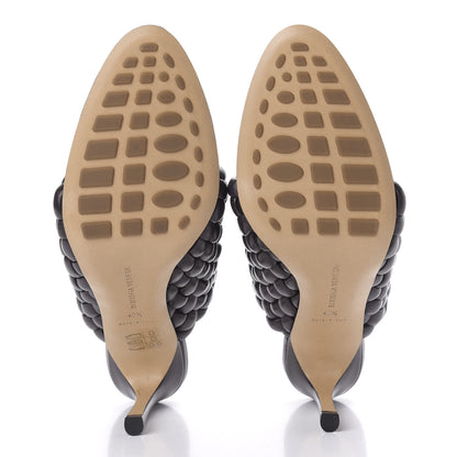 Bottega Veneta Nappa Padded Intreccio The Curve Sandals 40.5 Black 5 of 9
