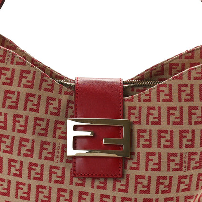 Fendi Zucchino Hobo Red 7 of 9