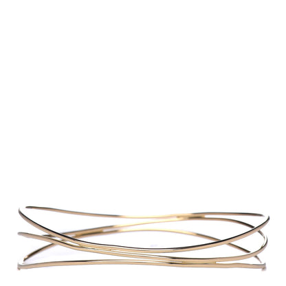 Tiffany 18K Yellow Gold Elsa Peretti Wave Three Row Bracelet 3 of 5