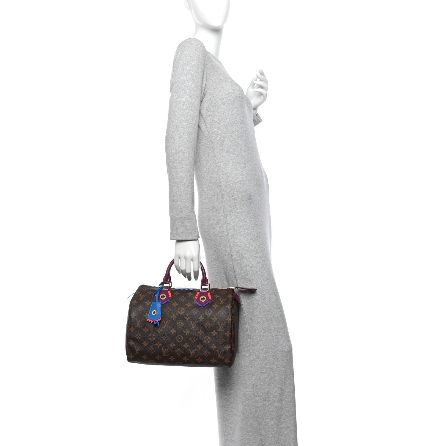 Louis Vuitton Monogram Totem Speedy 30 Magenta 2 of 9