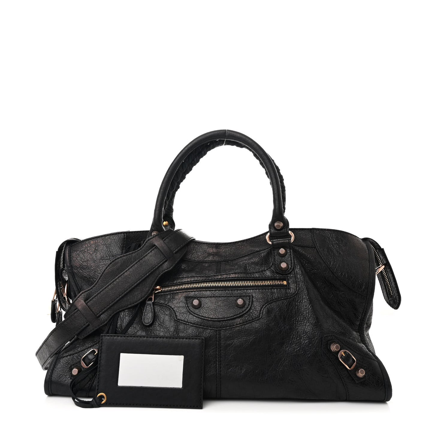 Agneau Giant 12 Rose Gold Hardware Part Time Black