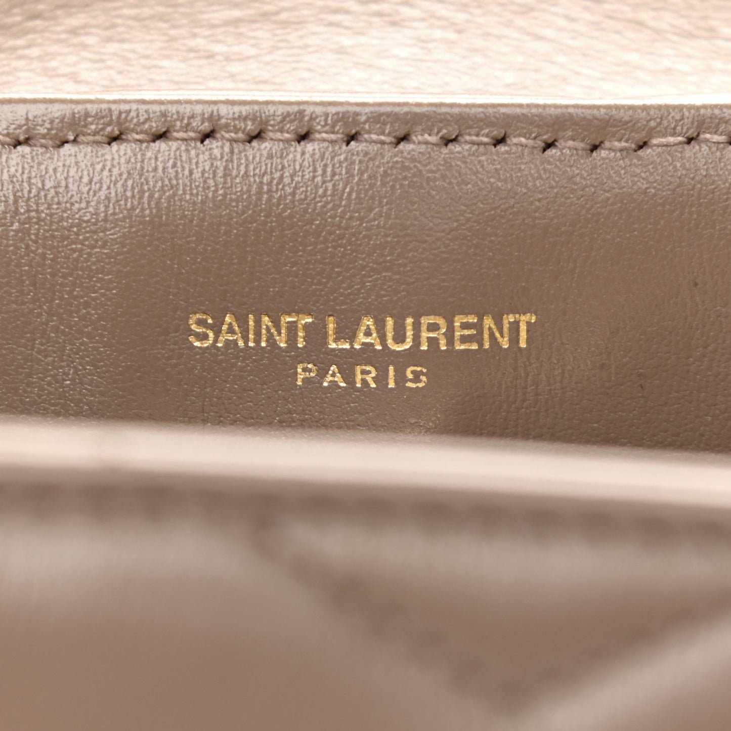 Calfskin Y Quilted Monogram Small Loulou Chain Satchel Taupe