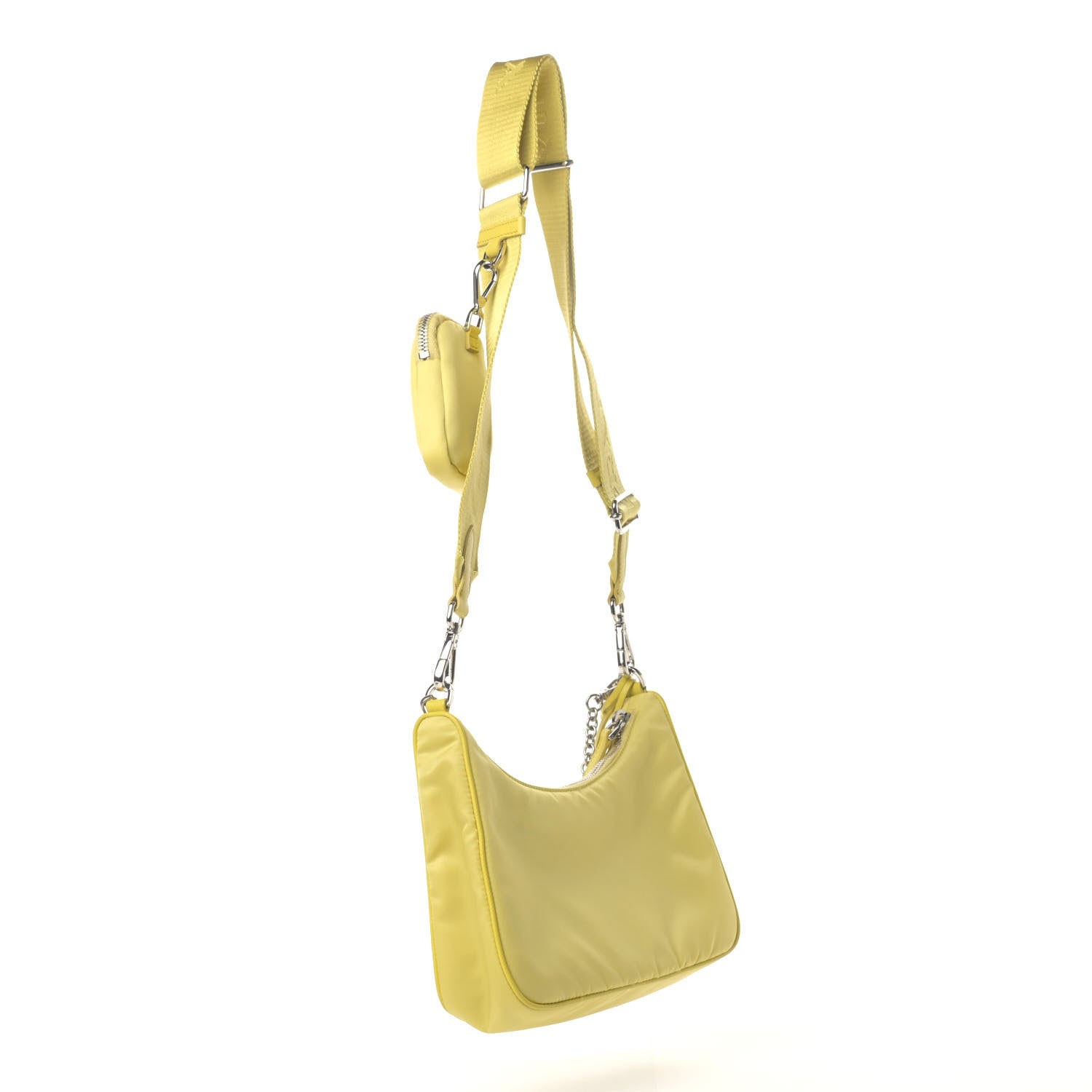 Prada Nylon Saffiano Re-Edition 2005 Shoulder Bag Ananas 2 of 4