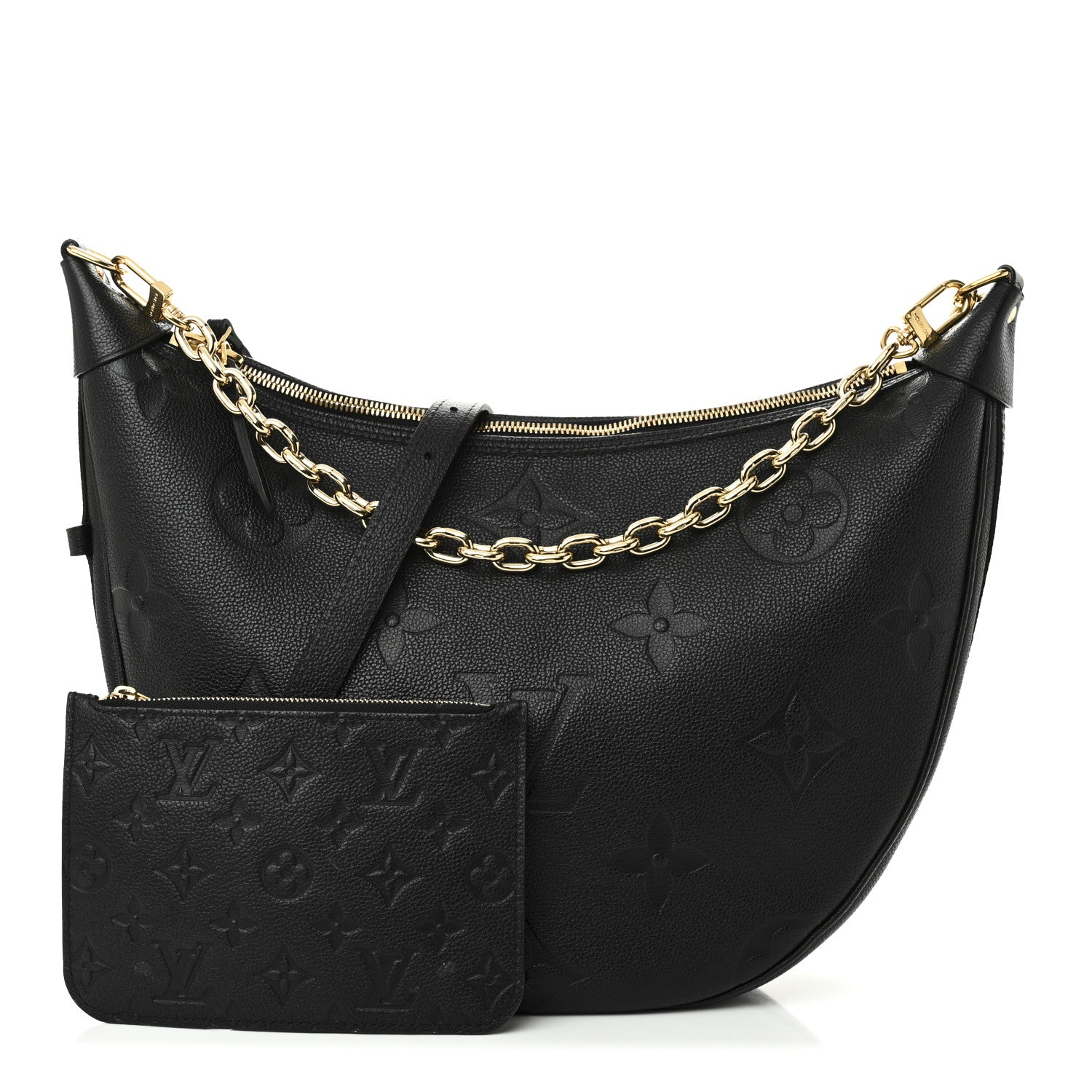 Louis Vuitton Empreinte Monogram Giant Loop Hobo Black 2 of 9