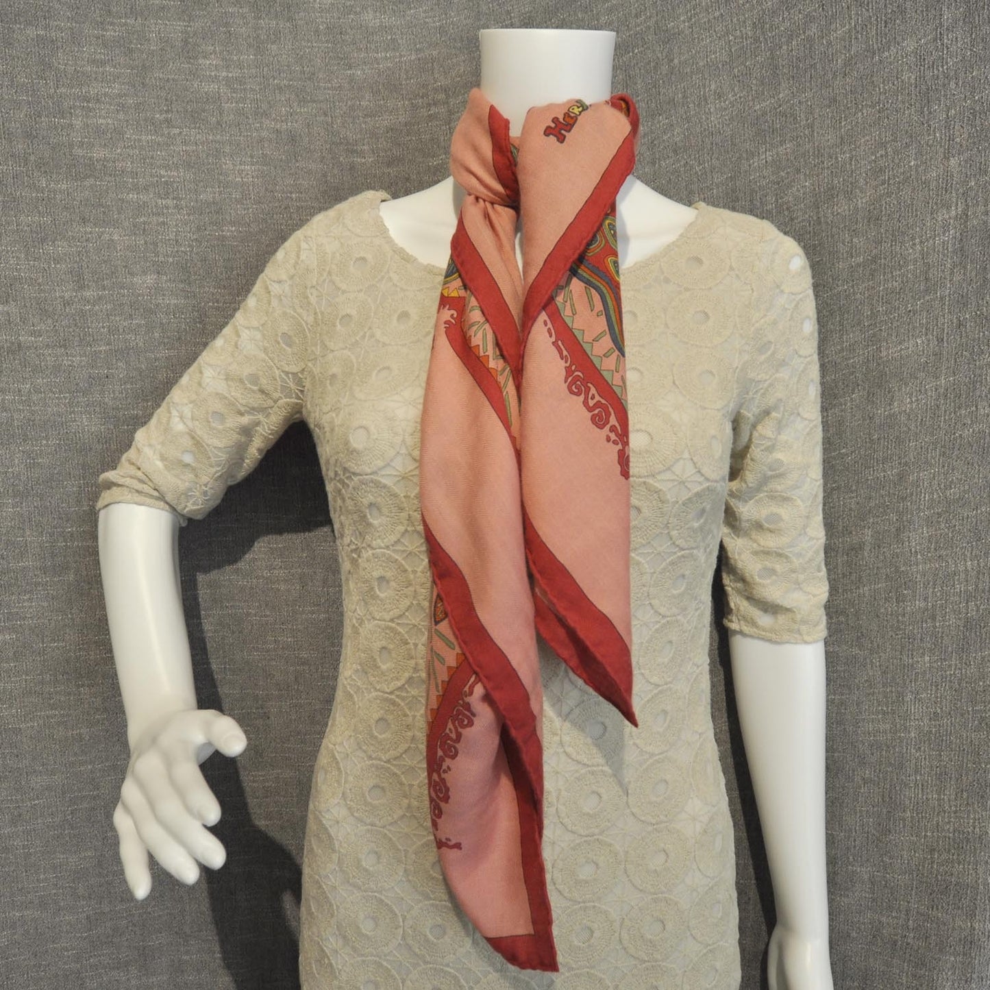 Cashmere Silk Legende Kuna Peuple de Panama Scarf 90