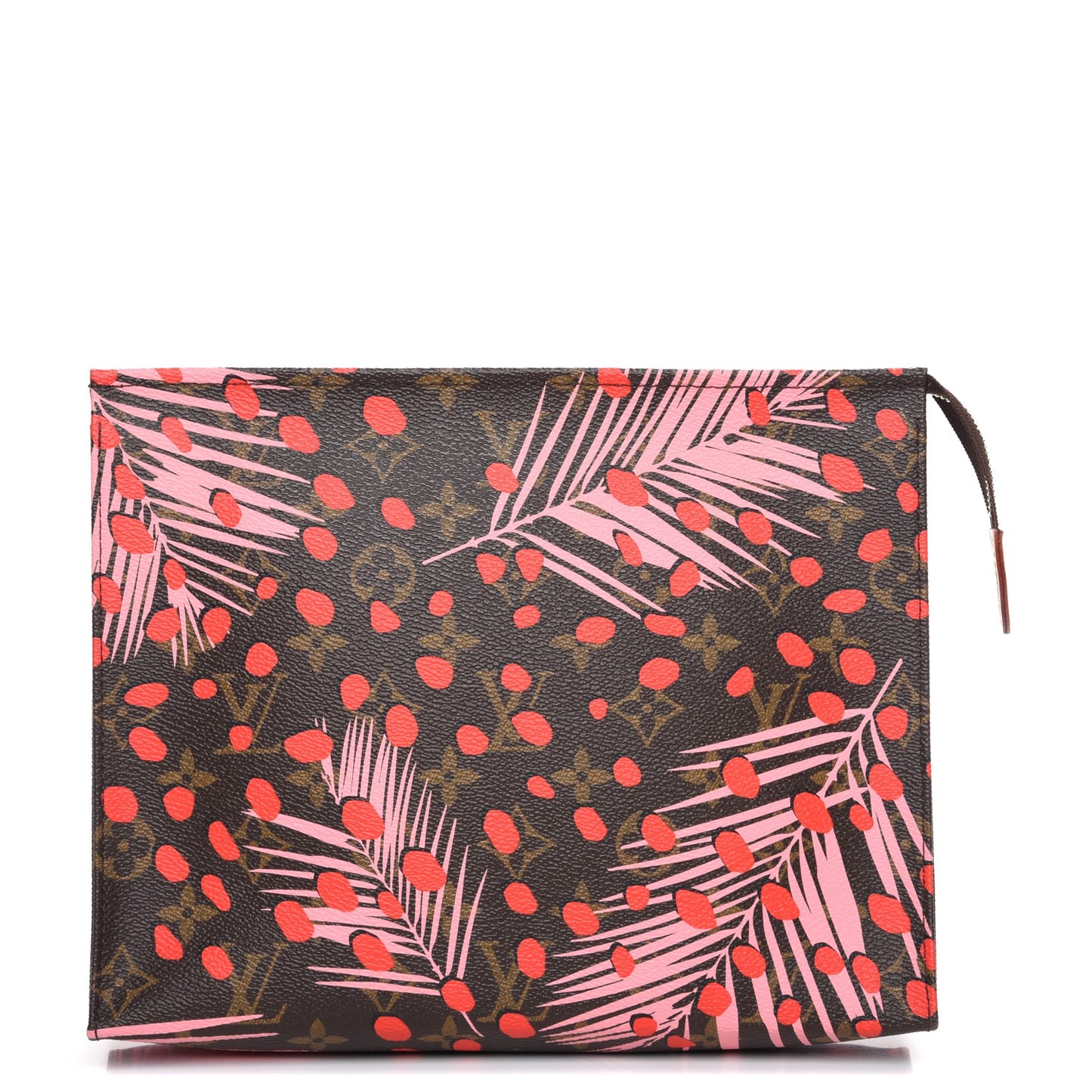 Monogram Jungle Dots Toiletry Pouch 26 Sugar Pink Poppy