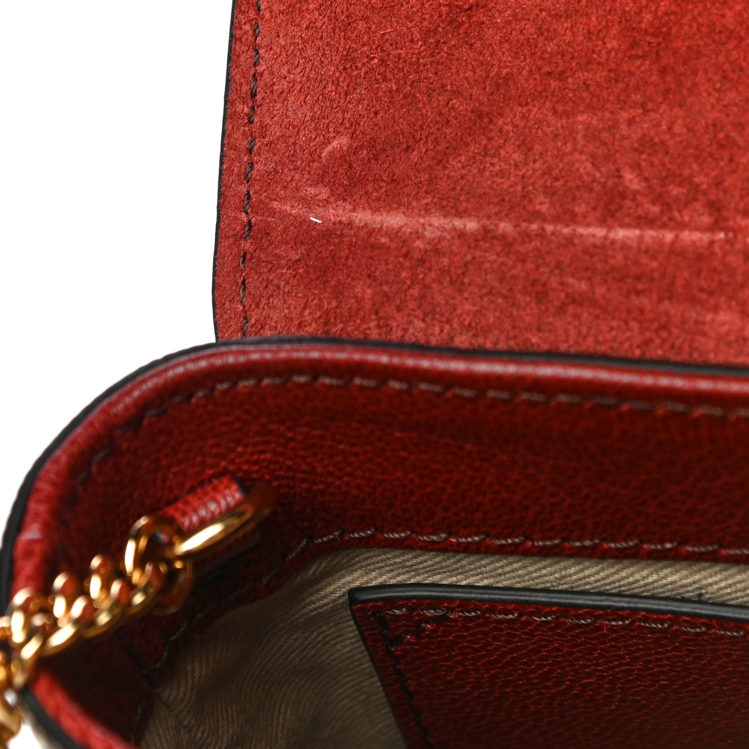Chloe Calfskin Lizard Embossed Small Aby Lock Sepia Brown 14 of 14