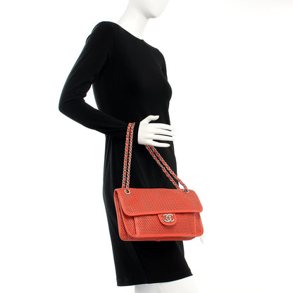 Chanel Perforated Calfskin Up In The Air Flap Red 2 of 7