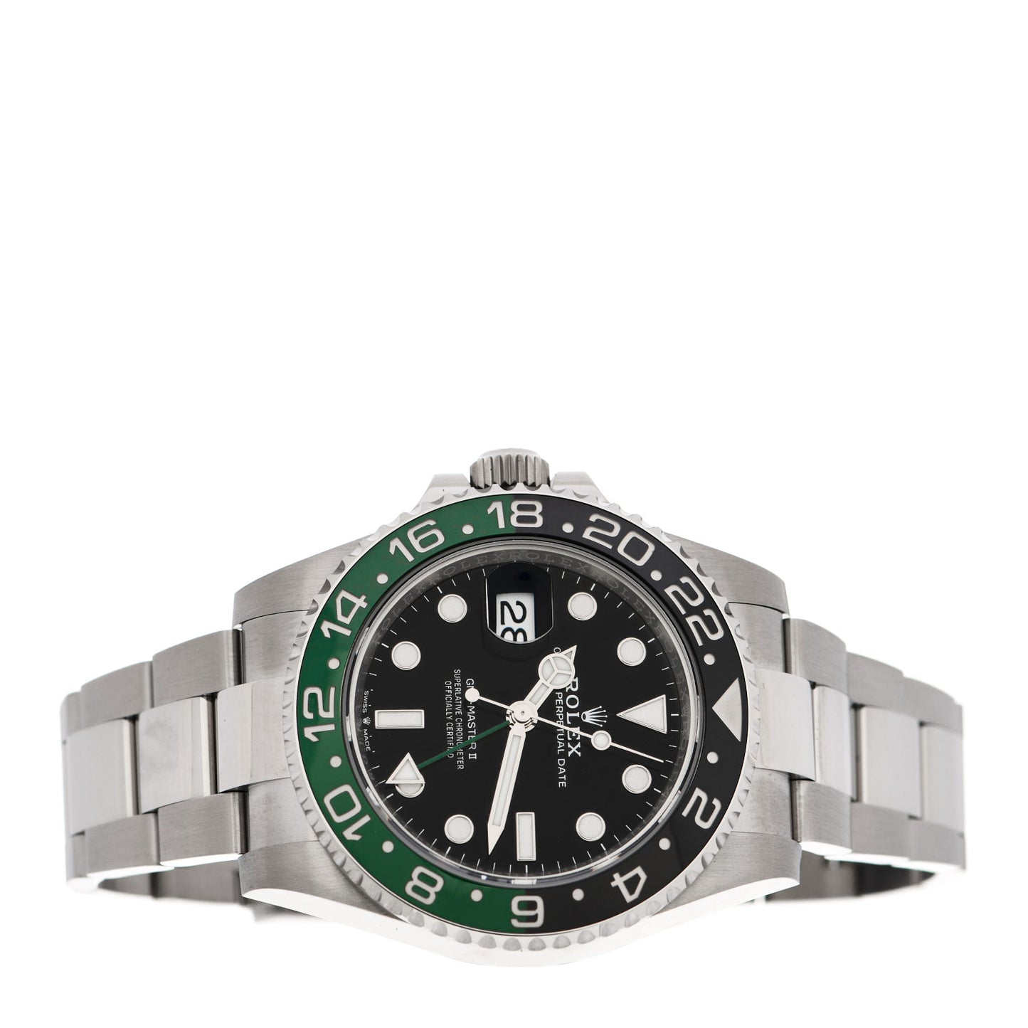Stainless Steel 40mm Oyster Perpetual Date GMT Master Ⅱ Sprite Watch 126720VTNR