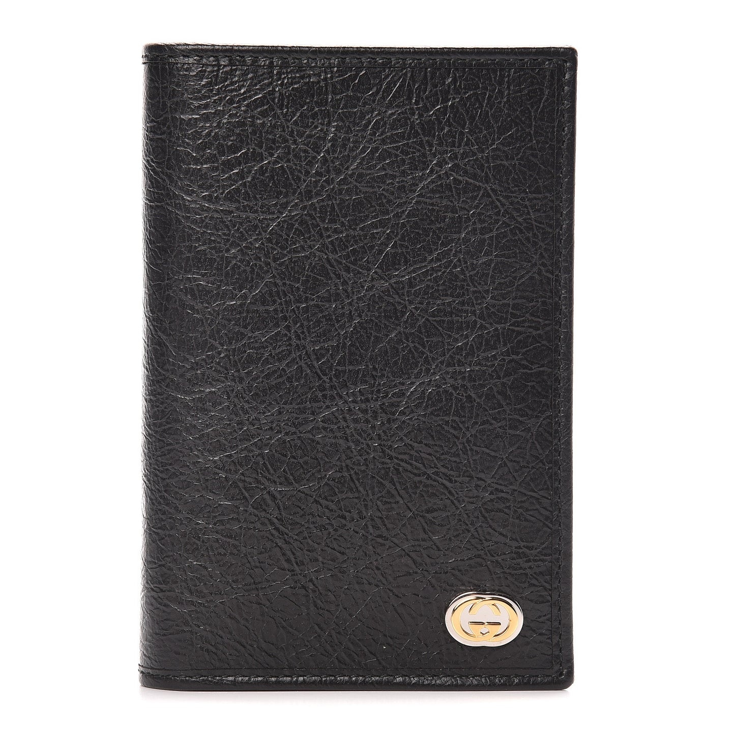 Fluffy Calfskin Morpheus Passport Case Black