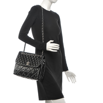 Chanel Vinyl Quilted In the Business Flap Bag Black 2 of 7
