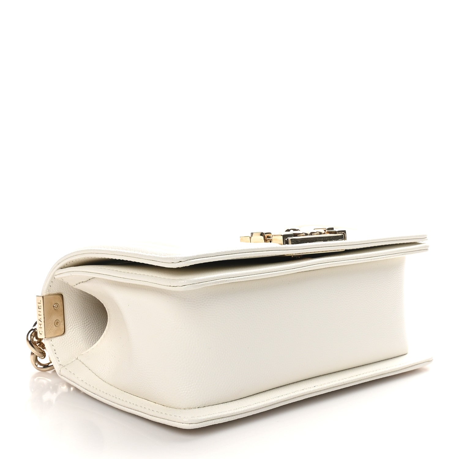 Chanel Caviar Quilted Small Boy Flap White 4 of 11