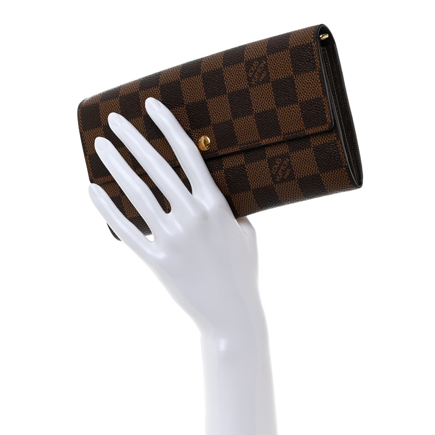 LOUIS VUITTON Damier Ebene Sarah Wallet