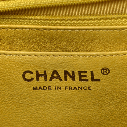 Chanel Lambskin Quilted Jumbo Single Flap Yellow 5 of 15