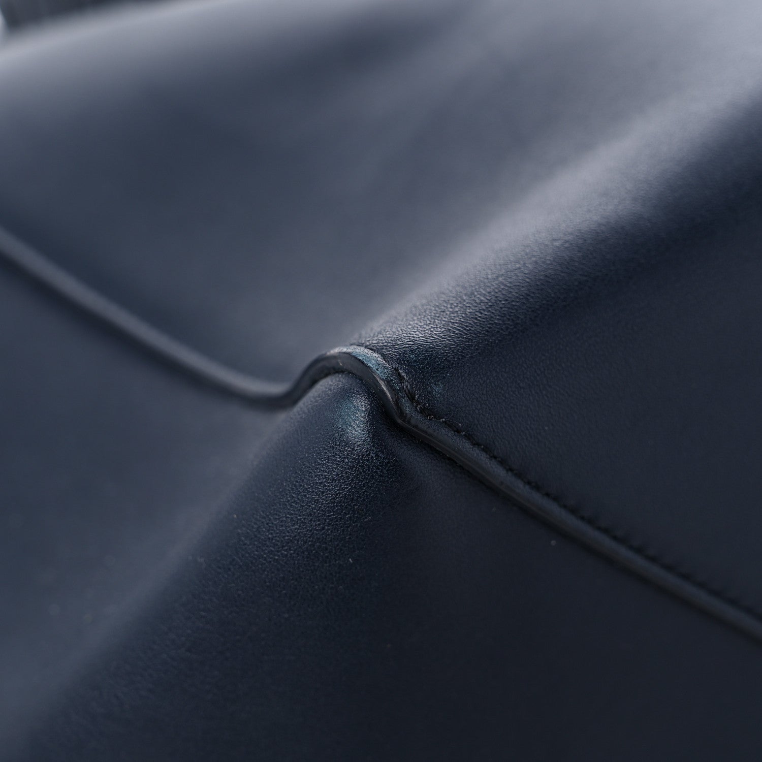 Celine Smooth Calfskin Small Belt Cabas Phantom Navy Blue 8 of 12