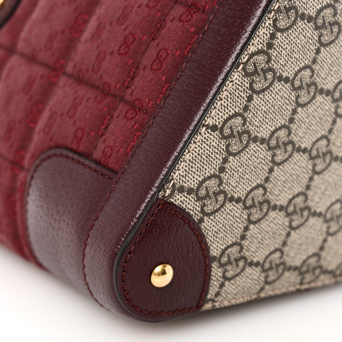 GG Supreme Canvas Mini Crossbody Bag  Beige Ebony Burgundy