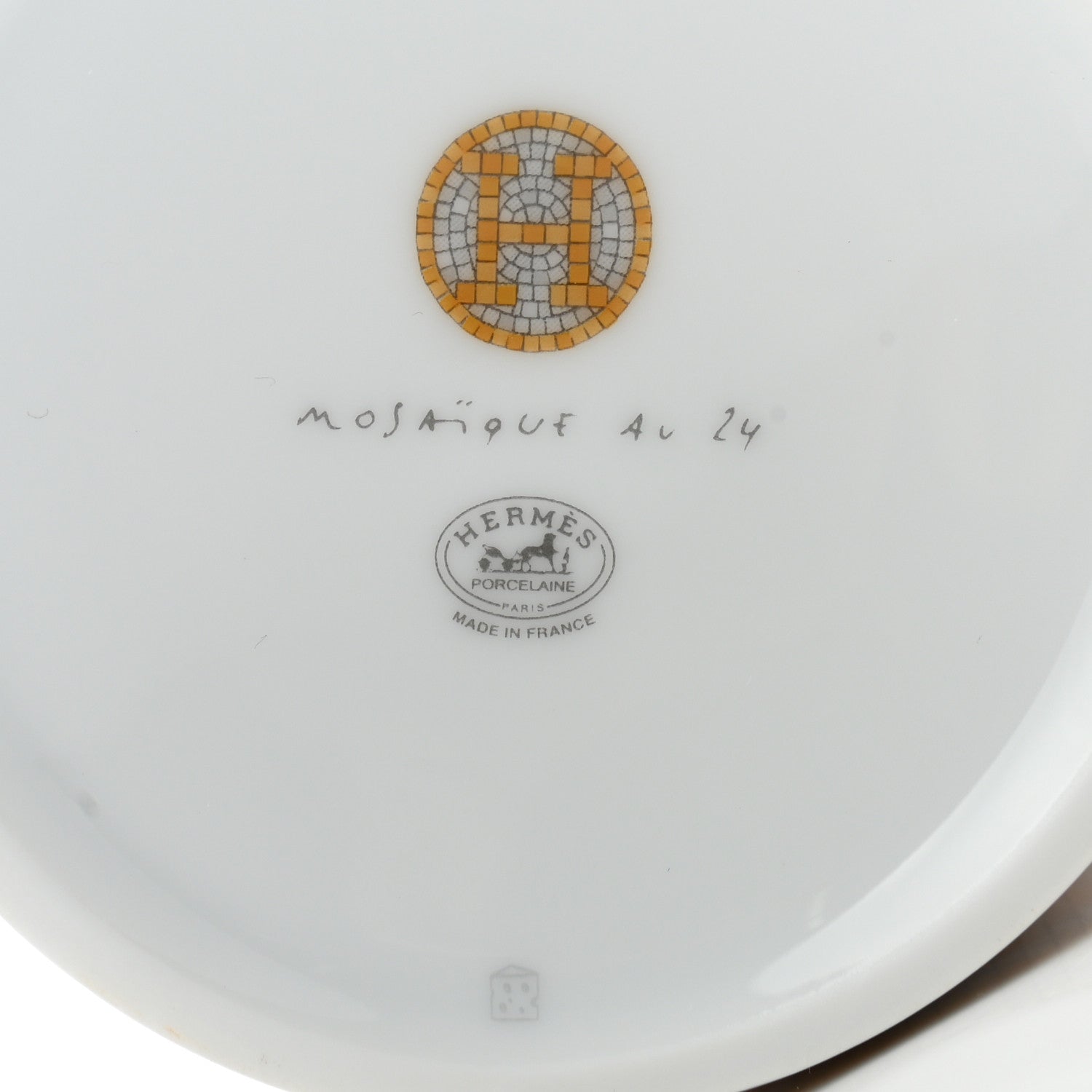 Hermes Porcelain Mosaique au 24 Mug Gold 6 of 6