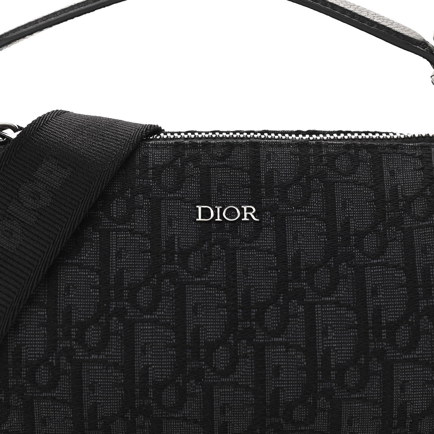 Christian Dior Oblique Mini Roller Messenger Bag Black 7 of 10