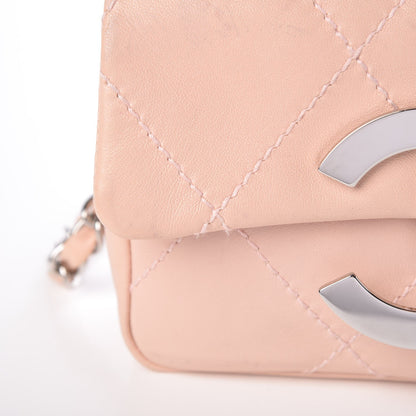 Chanel Lambskin Diamond Stitched CC Flap Pink 11 of 13