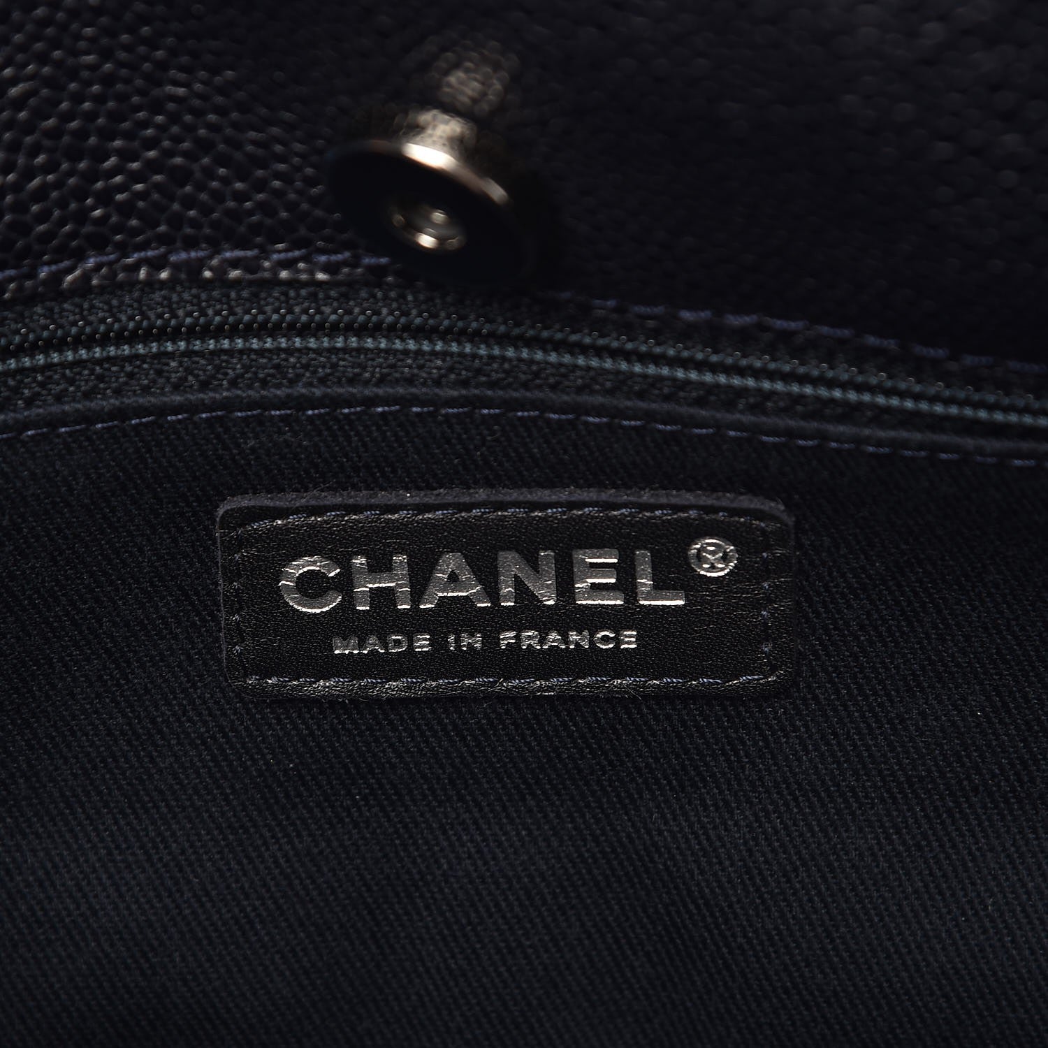 Chanel Grained Calfskin Medium Natural Beauty Messenger Navy Blue 6 of 7