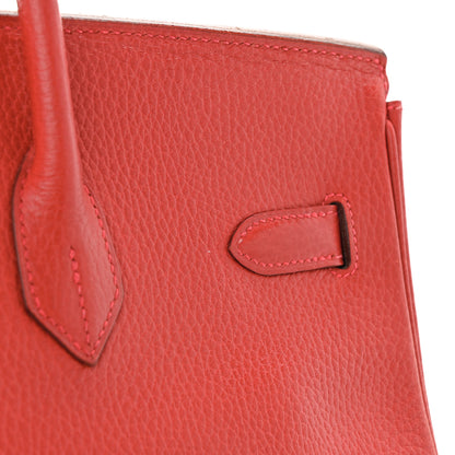 Hermes Ardennes Birkin 35 Rouge Vif 11 of 14