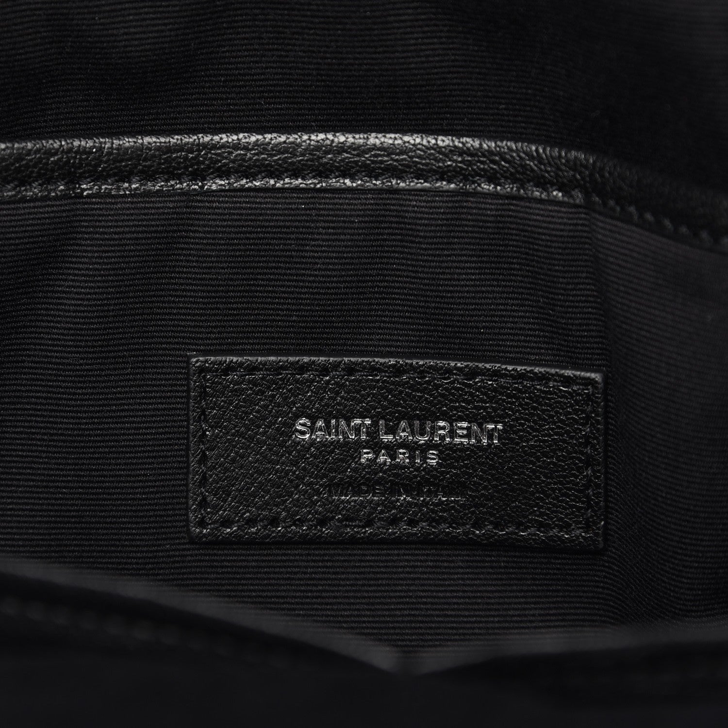 Saint Laurent Sheepskin Love Appliqué Mini City Backpack Black 6 of 7