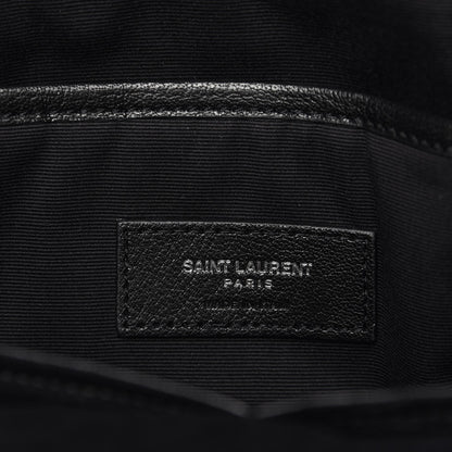 Saint Laurent Sheepskin Love Appliqué Mini City Backpack Black 6 of 7