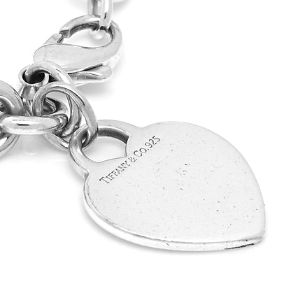 Tiffany Sterling Silver Heart Tag Charm Bracelet 4 of 5