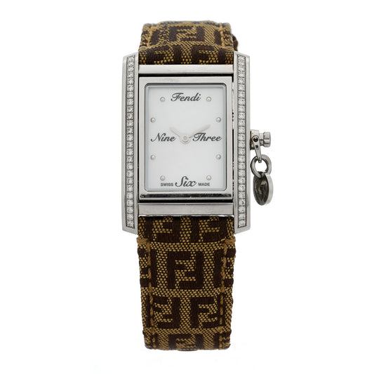 Stainless Steel Canvas Diamond 22mm Orologi Quartz Watch