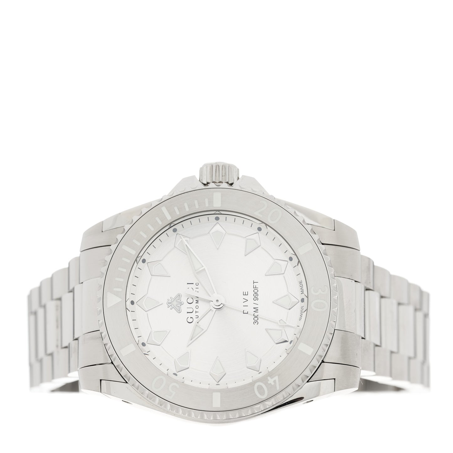 Stainless Steel 40mm Dive Automatic Watch Silver