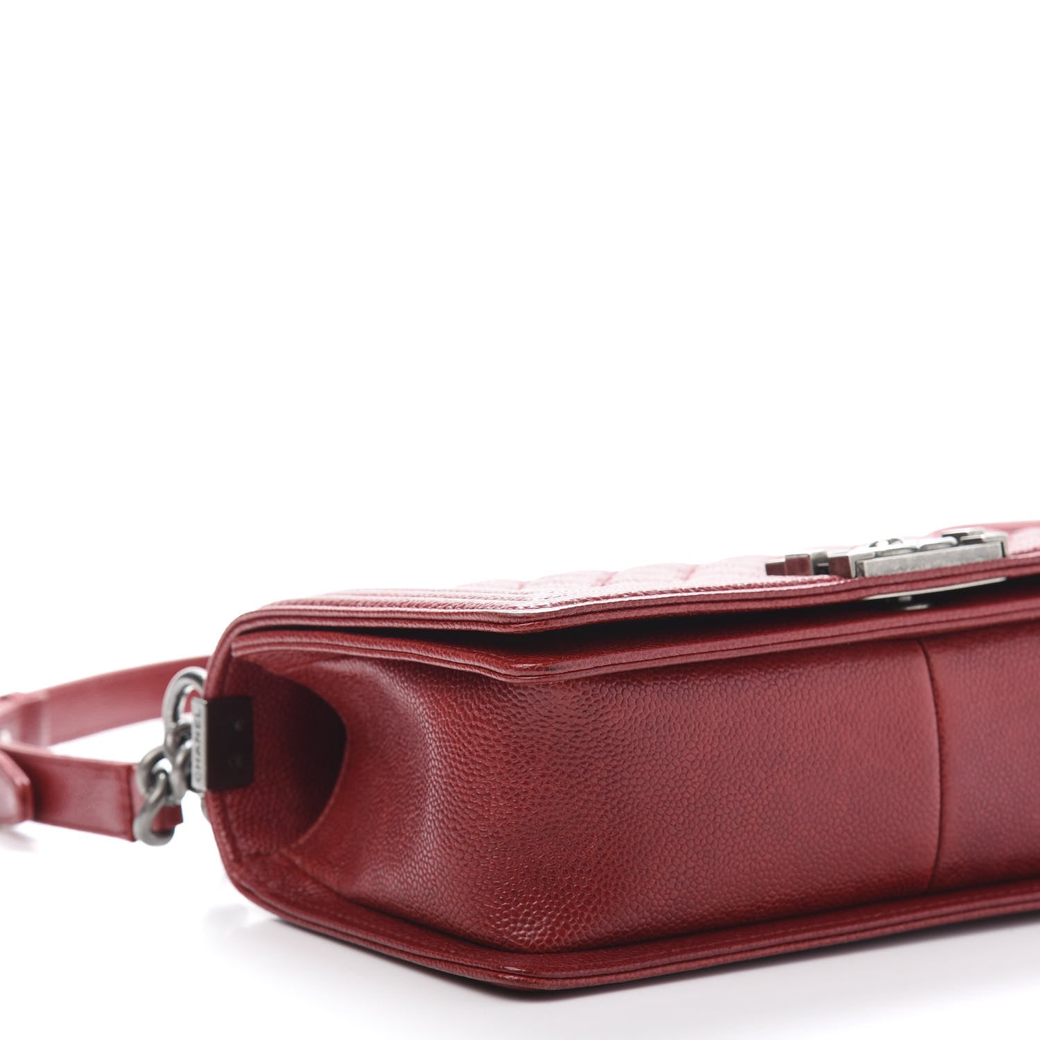 Chanel Caviar Quilted Medium Boy Flap Red 9 of 12