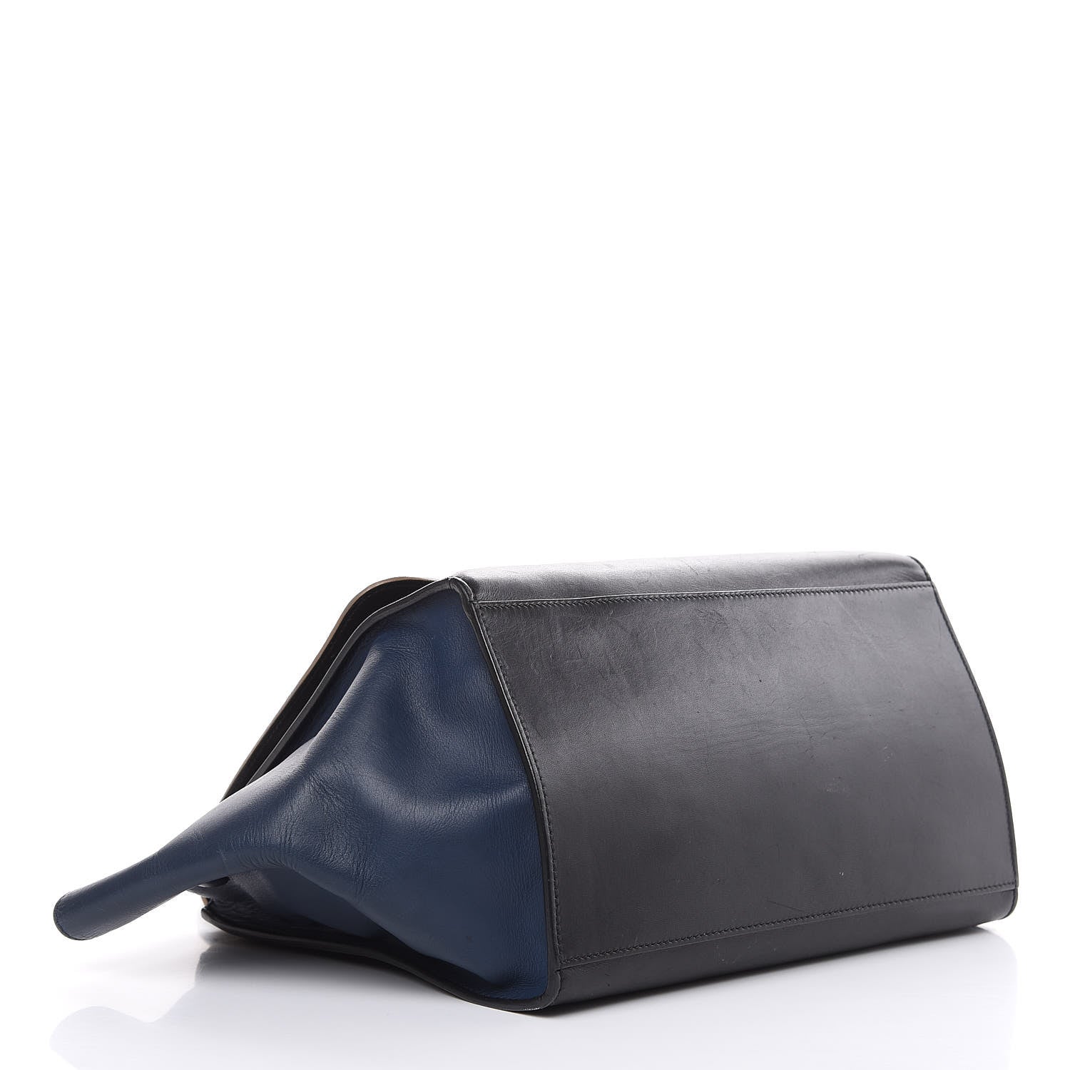 Celine Calfskin Suede Medium Tri-Color Trapeze Grey 4 of 27