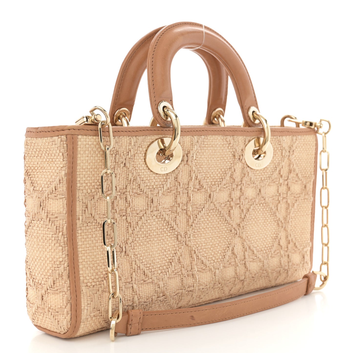 Raffia Macro Cannage Lady D-Joy Natural