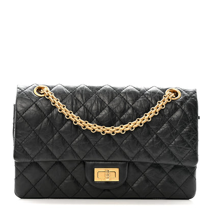 Chanel Aged Calfskin Quilted 2.55 Reissue 225 Flap Black 1 of 11
