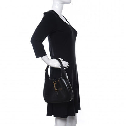 Gucci Boarded Dyana Lux Calfskin Small Jackie 1961 Hobo Black 2 of 11