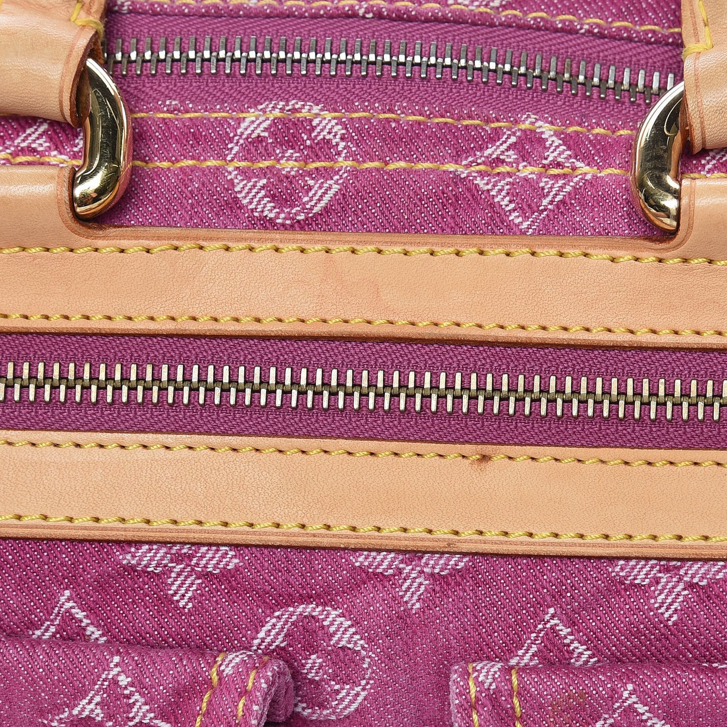 Monogram Denim Neo Speedy Fuchsia