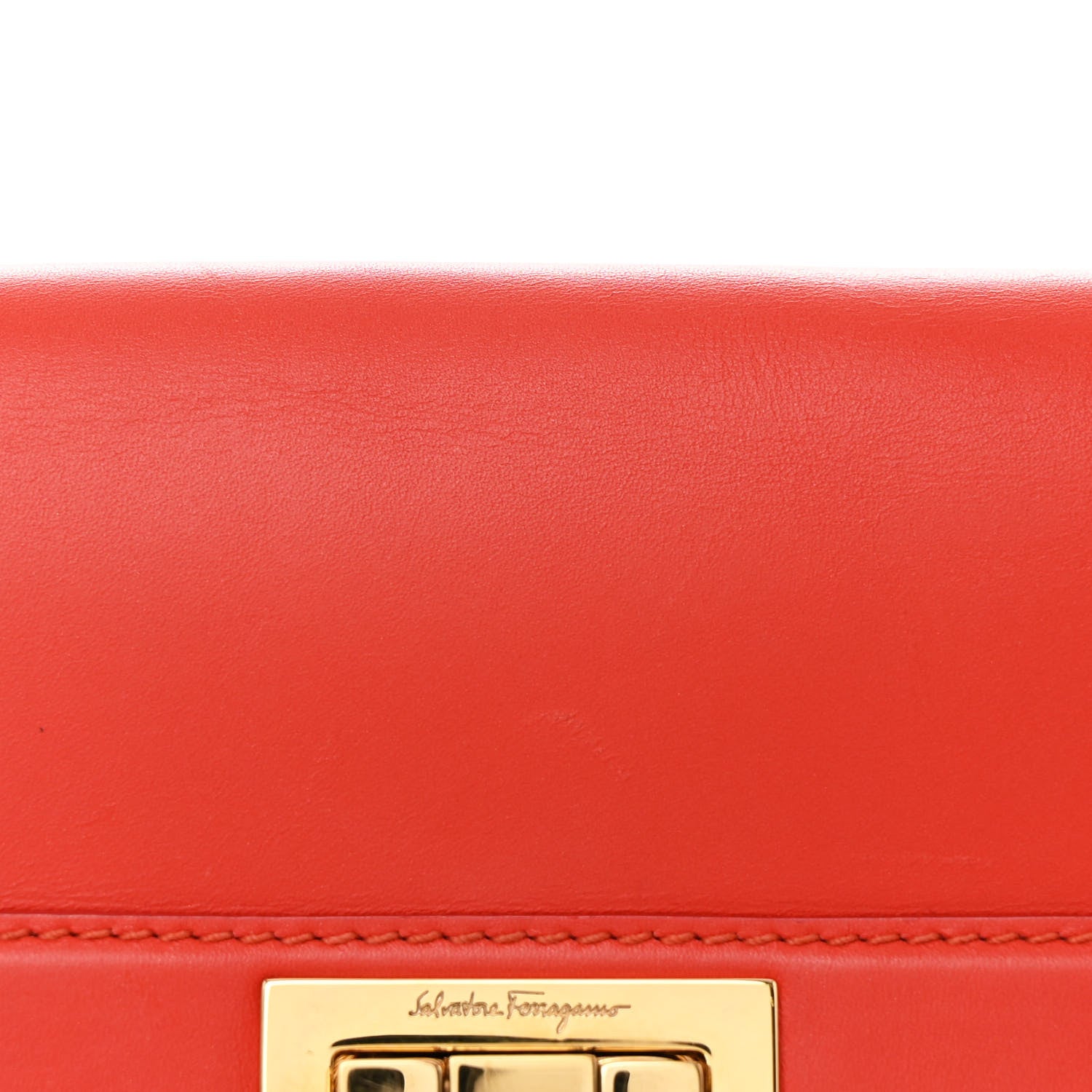Salvatore Ferragamo Calfskin Abbey Crossbody Shoulder Bag Red Multicolor 8 of 11