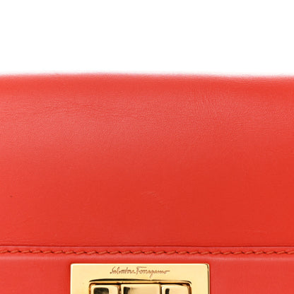 Salvatore Ferragamo Calfskin Abbey Crossbody Shoulder Bag Red Multicolor 8 of 11
