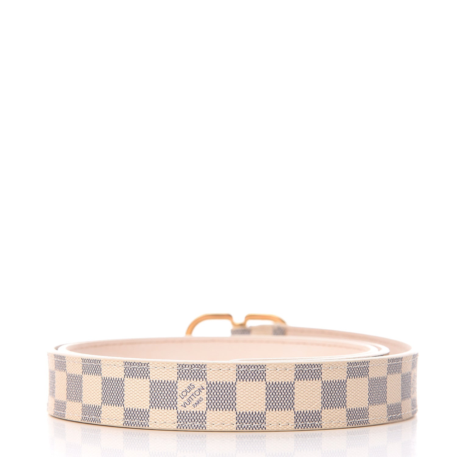Louis Vuitton Damier Azur 25mm Belt 90 36 3 of 9
