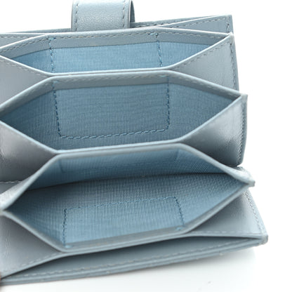 Christian Dior Lambskin Cannage Lady Dior 5-Gusset Card Holder Cloud Blue 4 of 8