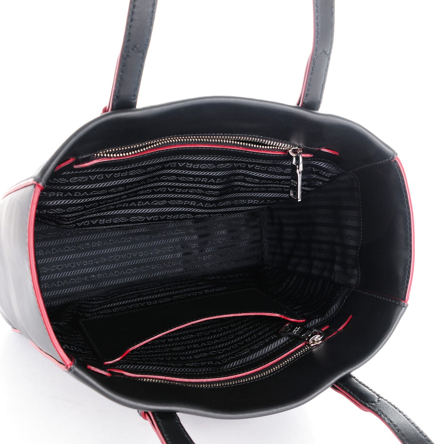 City Calf Sport Tote Black Rosso