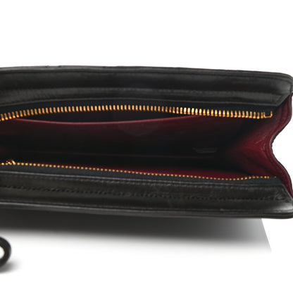 Chanel Lambskin Quilted CC Timeless Wristlet Clutch Black 5 of 8