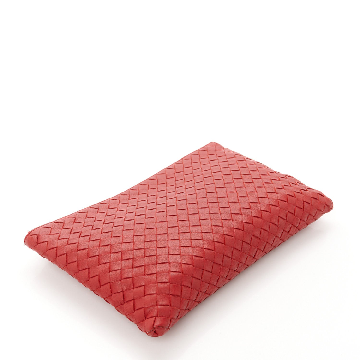 Bottega Veneta Nappa Intrecciato Medium Zip Pouch Fraise 4 of 9