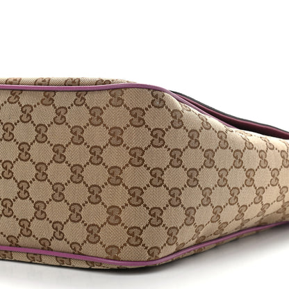Gucci Monogram Convertible Diaper Bag Beige Peonia Flower 9 of 9