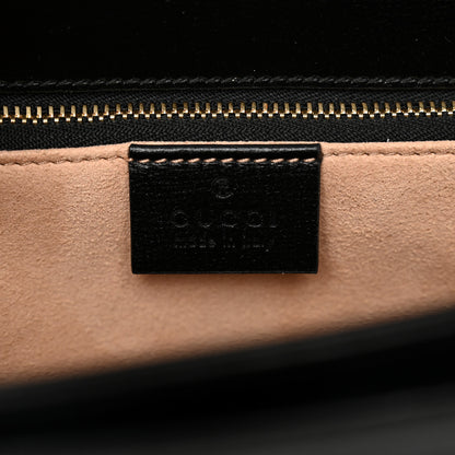 Gucci Azalea Calfskin Horsebit 1955 Shoulder Bag Black 6 of 12