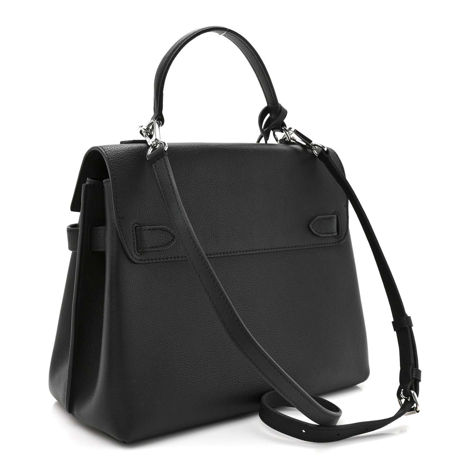 Louis Vuitton Soft Calfskin Lockme Ever MM Black 3 of 9