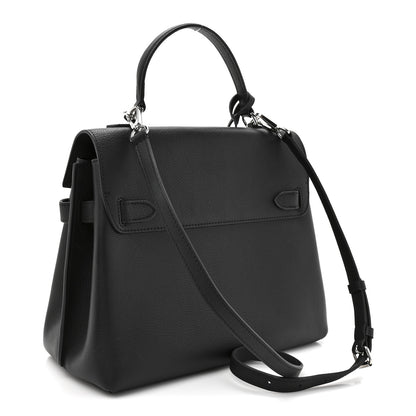 Louis Vuitton Soft Calfskin Lockme Ever MM Black 3 of 9